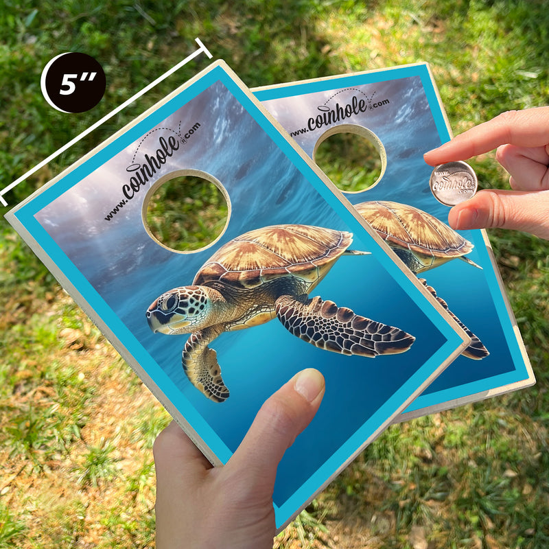 Sea Turtle Coinhole® Tabletop Game Set
