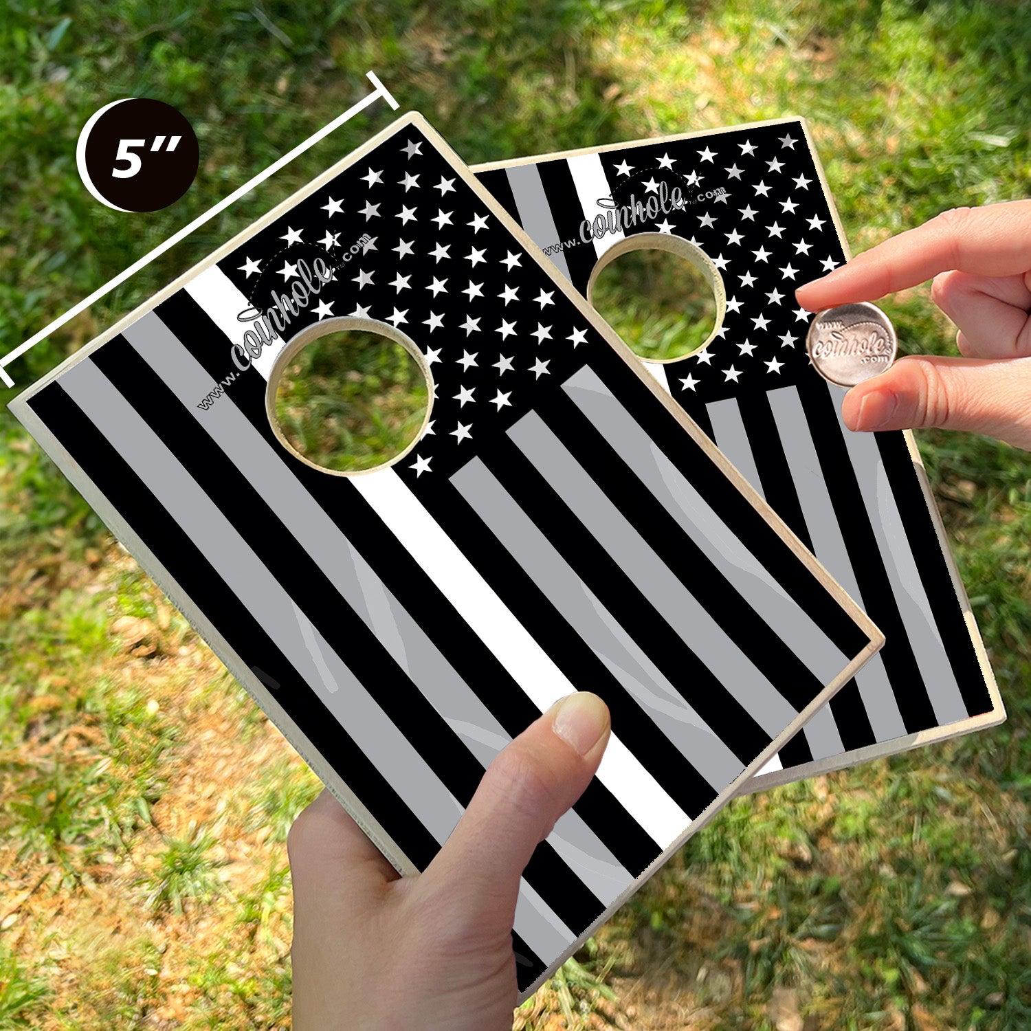 Thin White Line Flag Coinhole®