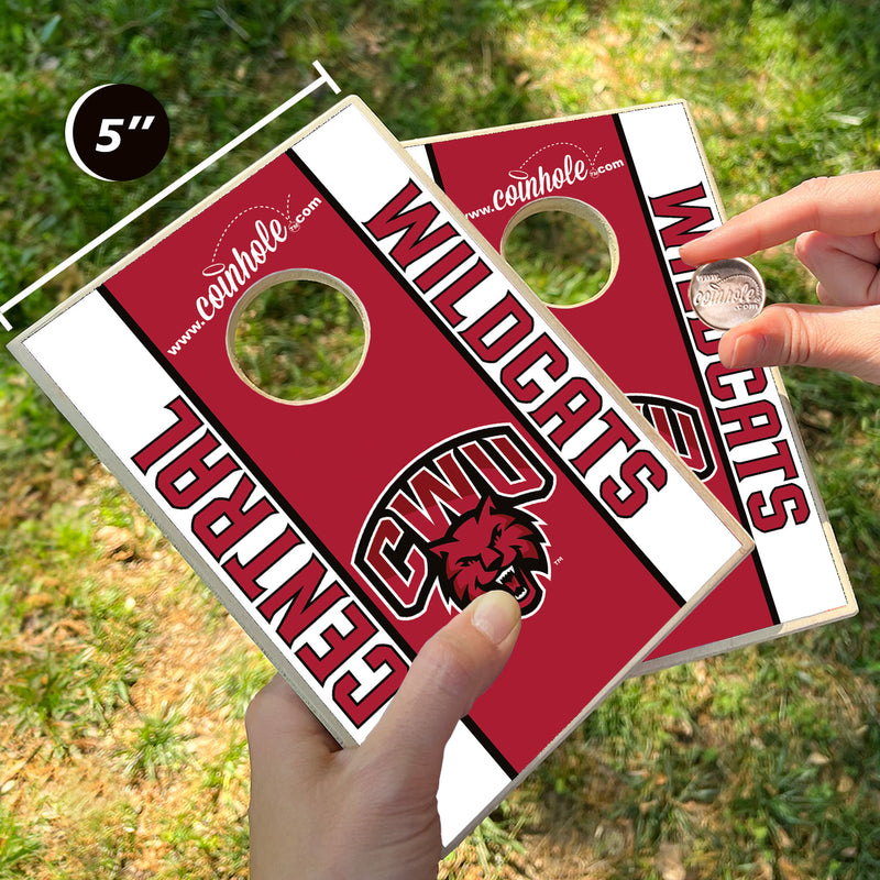 Central Washington University Wildcats Coinhole® Tabletop Game Set