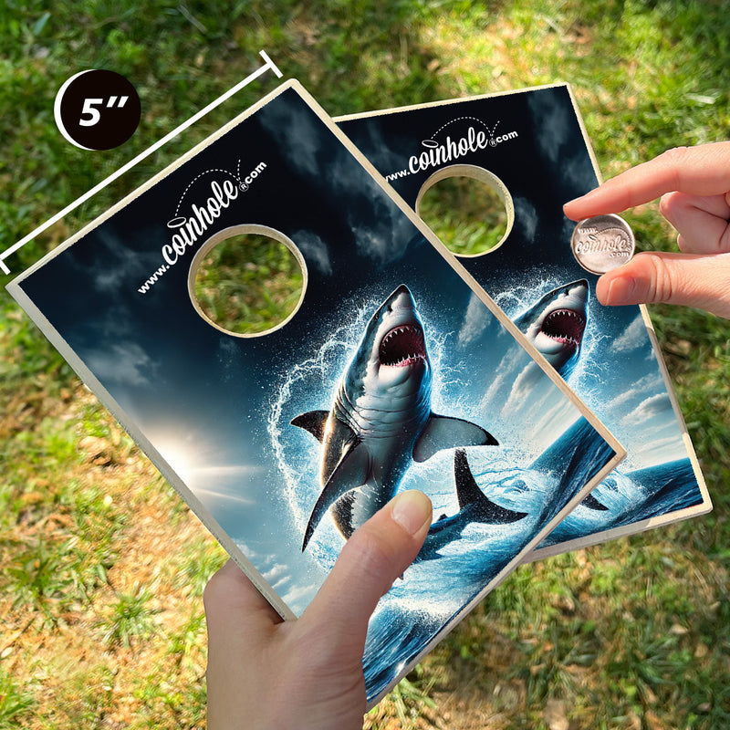 Shark Bite Coinhole® Tabletop Game Set