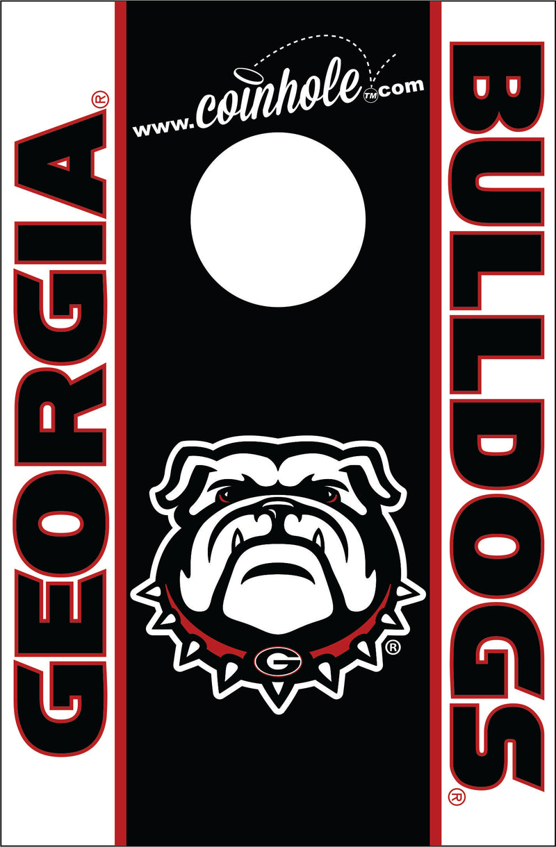 University of Georgia Bulldog Coinhole® Tabletop Game Set