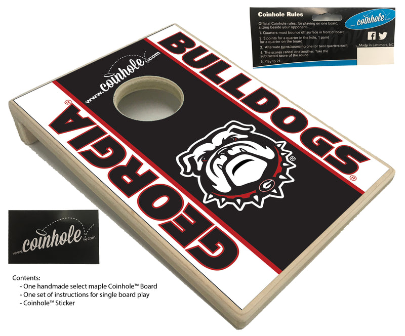 University of Georgia Bulldawg Coinhole™ Board