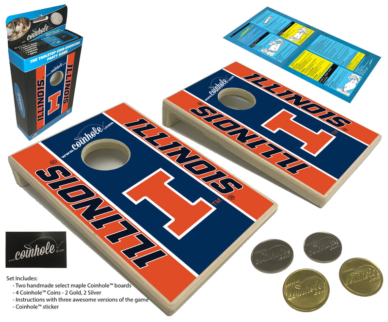 University of Illinois Coinhole® Tabletop Game Set