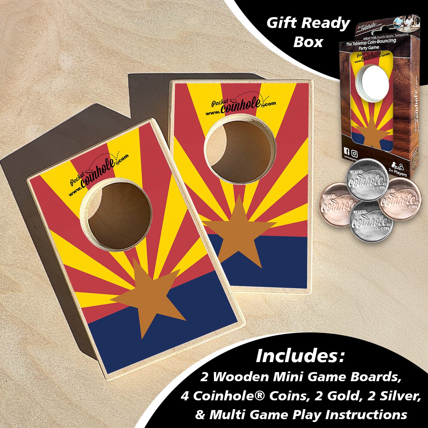 Arizona State Flag Coinhole®