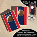 Blue and Red Stripe Coinhole®