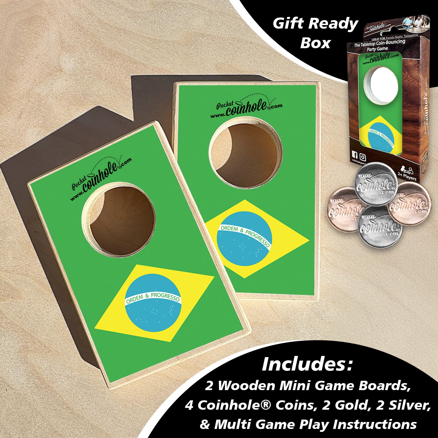 Brazil Flag Coinhole®