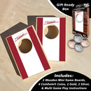 Crimson and White Stripe Coinhole®