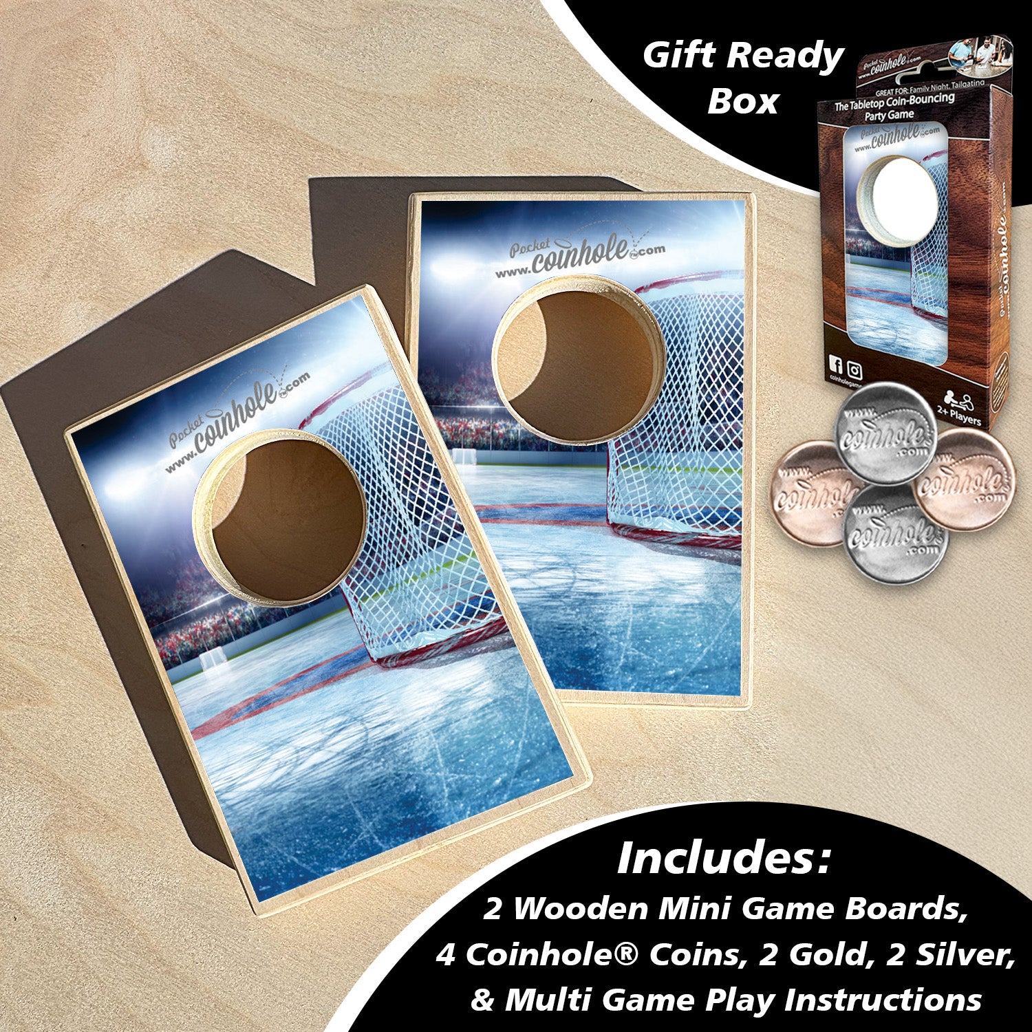 Ice Hockey Coinhole ®