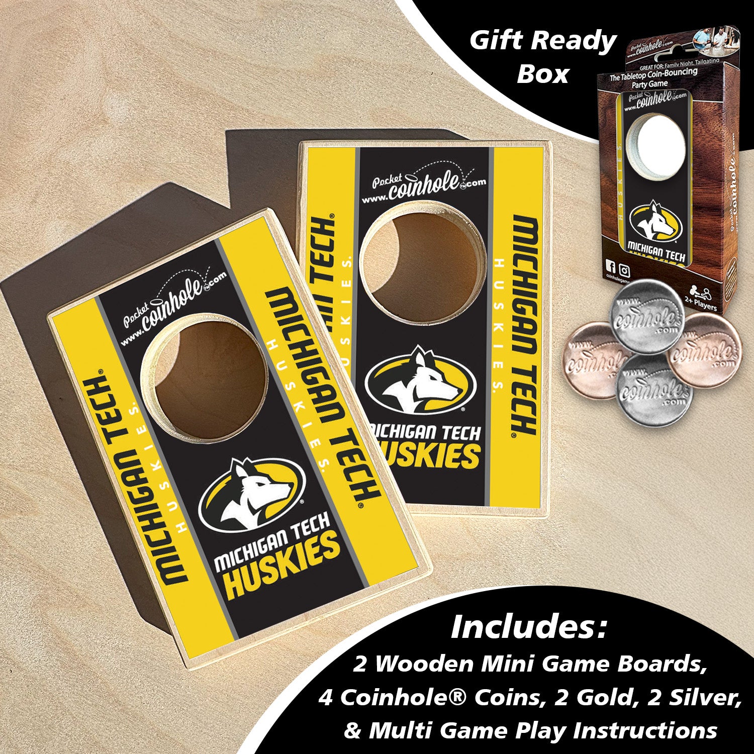 Michigan Tech Huskies Coinhole®