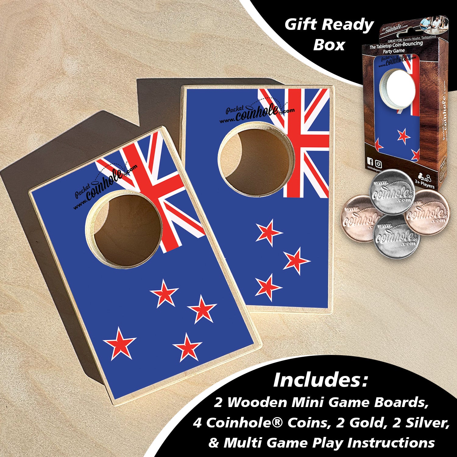 New Zealand Flag Coinhole®