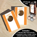 Orange and White Stripe Coinhole®