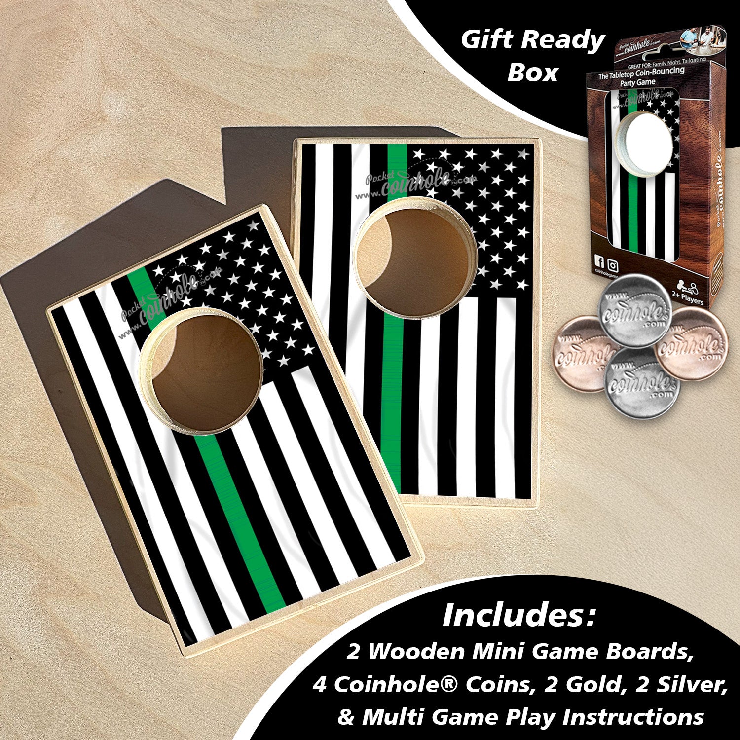 Thin Green Line Coinhole®