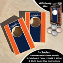 Dark Blue and Orange Stripe Coinhole®