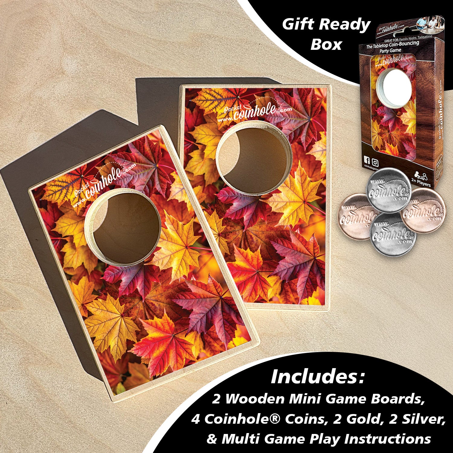 Fall Leaves Coinhole®