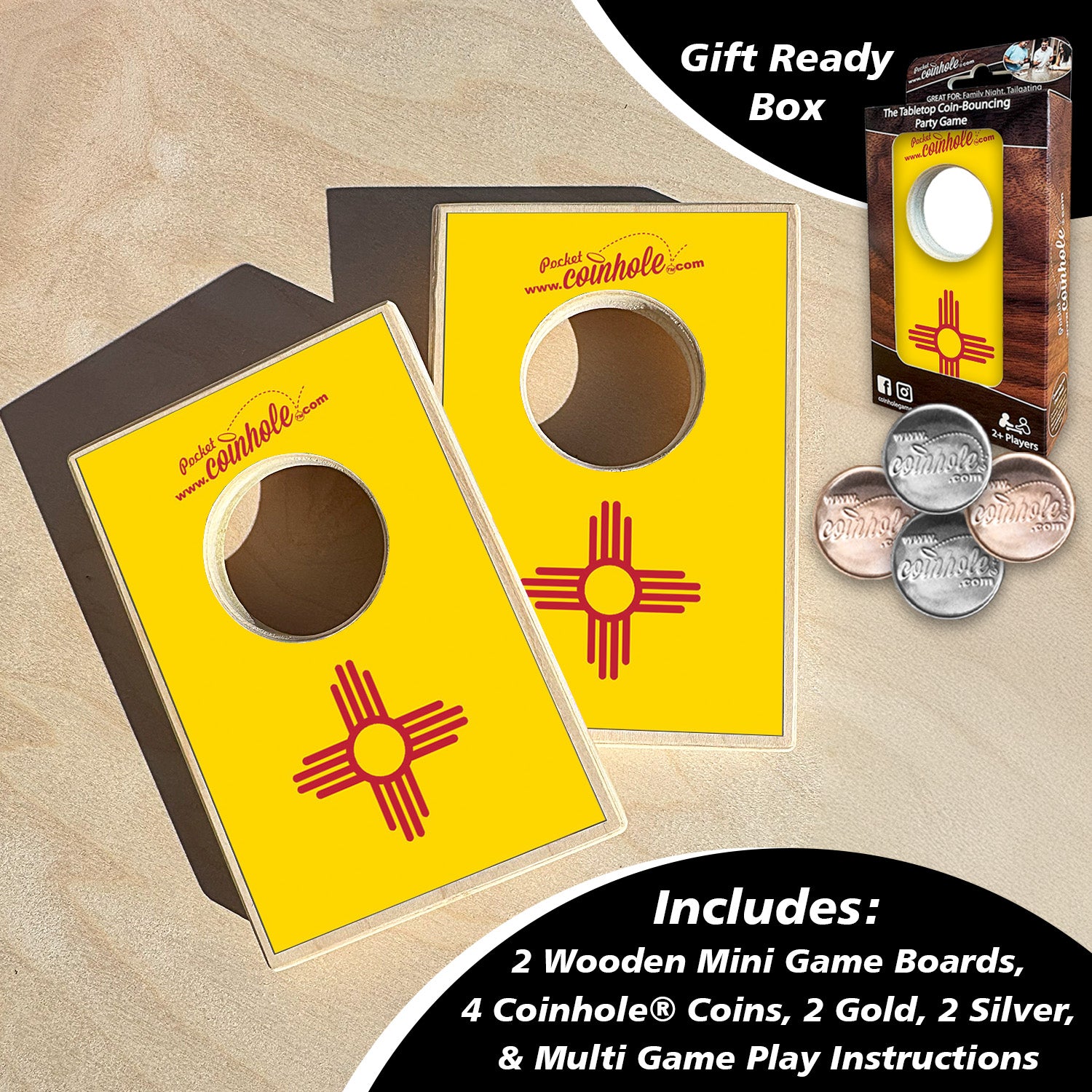 New Mexico State Flag Coinhole®