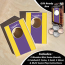 Yellow and Purple Stripe Coinhole®