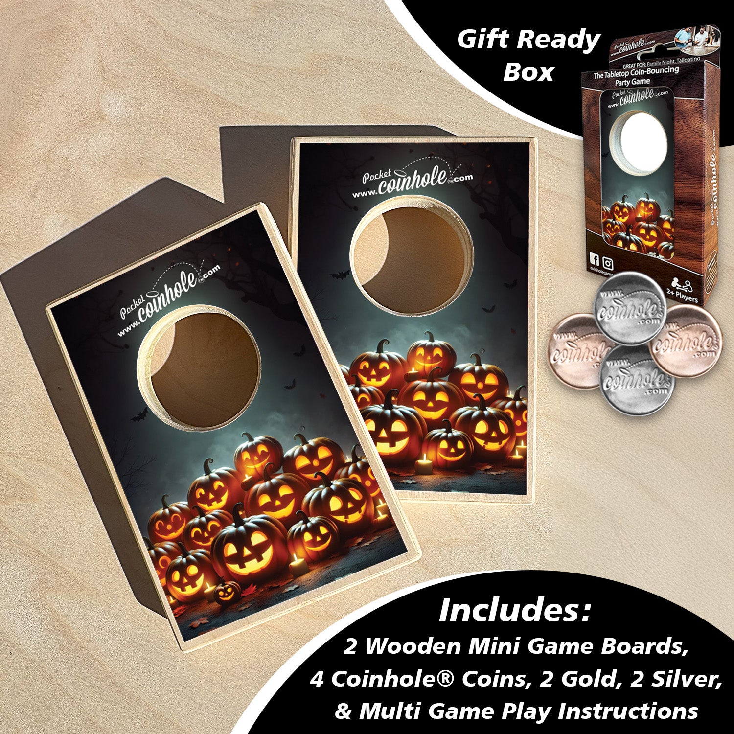 Jack-O-Lantern Coinhole®