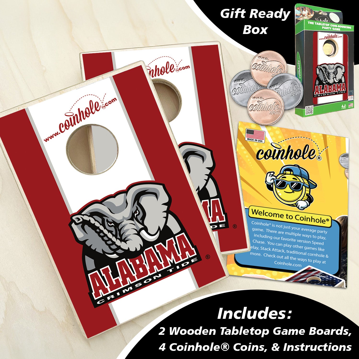 Alabama Crimson Tide Mascot Coinhole®