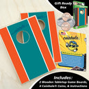 Aqua, Orange, and Blue Stripe Coinhole®