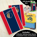 Blue and Red Stripe Coinhole®