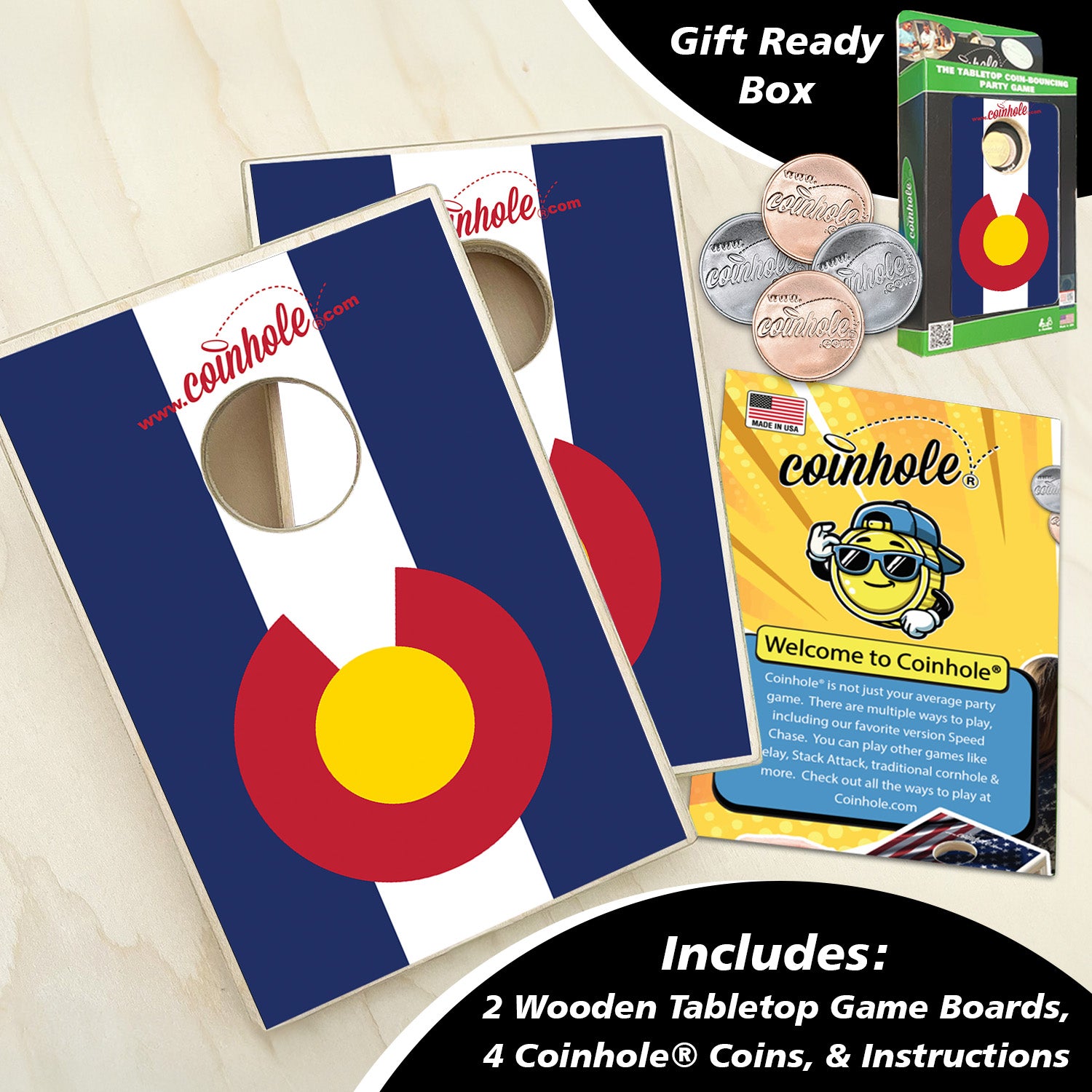 Colorado State Flag Coinhole®