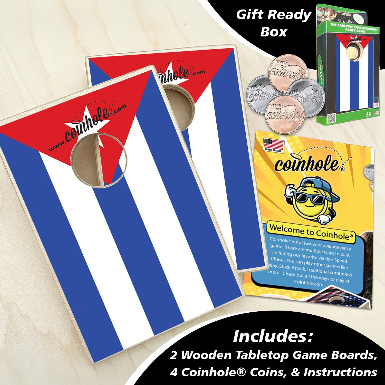 Cuba Flag Coinhole®