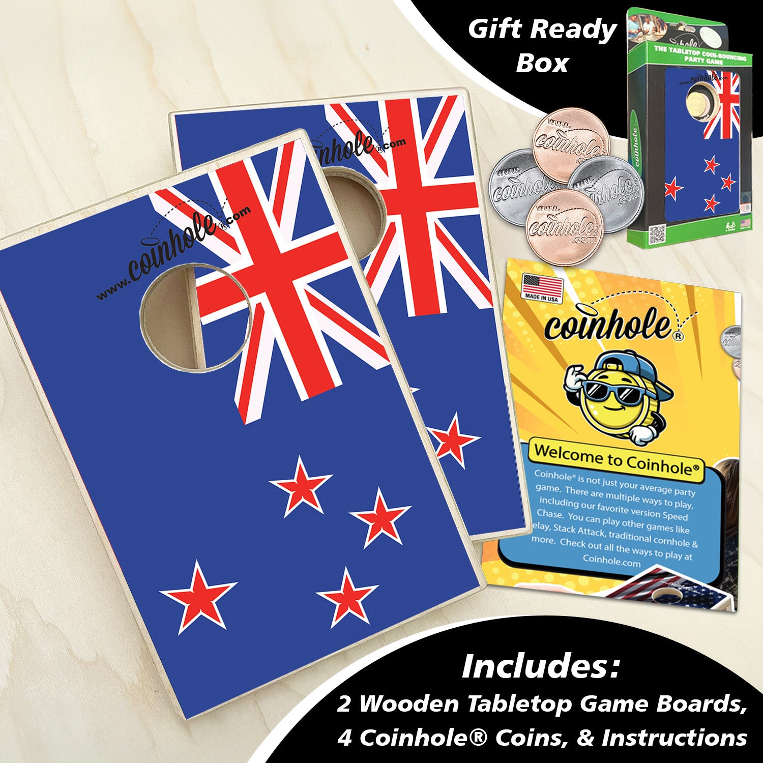 New Zealand Flag Coinhole®