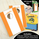 Orange and White Stripe Coinhole®