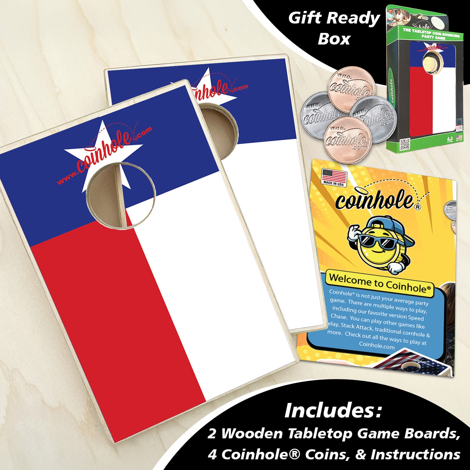 Texas Flag Coinhole®