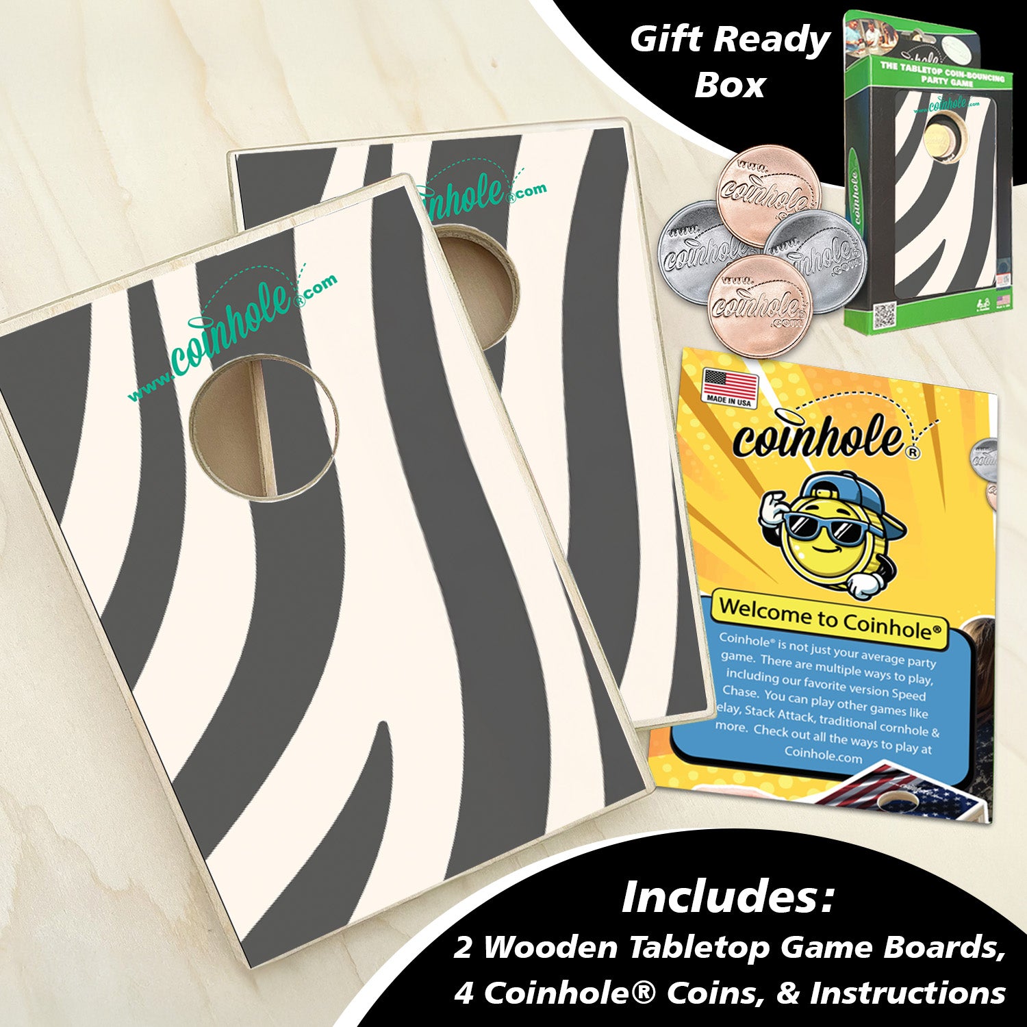Zebra Coinhole®