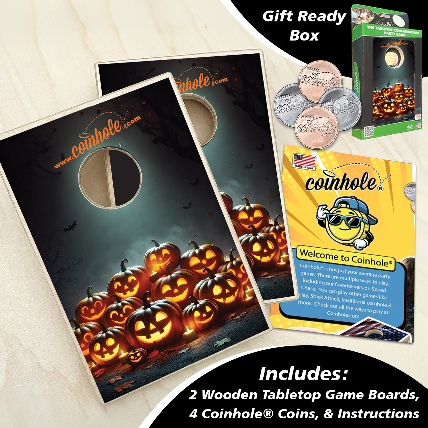 Jack-O-Lantern Coinhole®