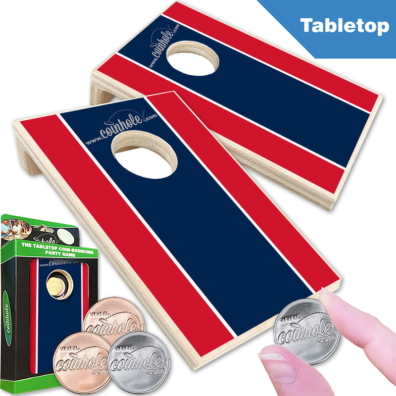 Blue and Red Stripe Coinhole®