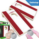 Crimson and White Stripe Coinhole®