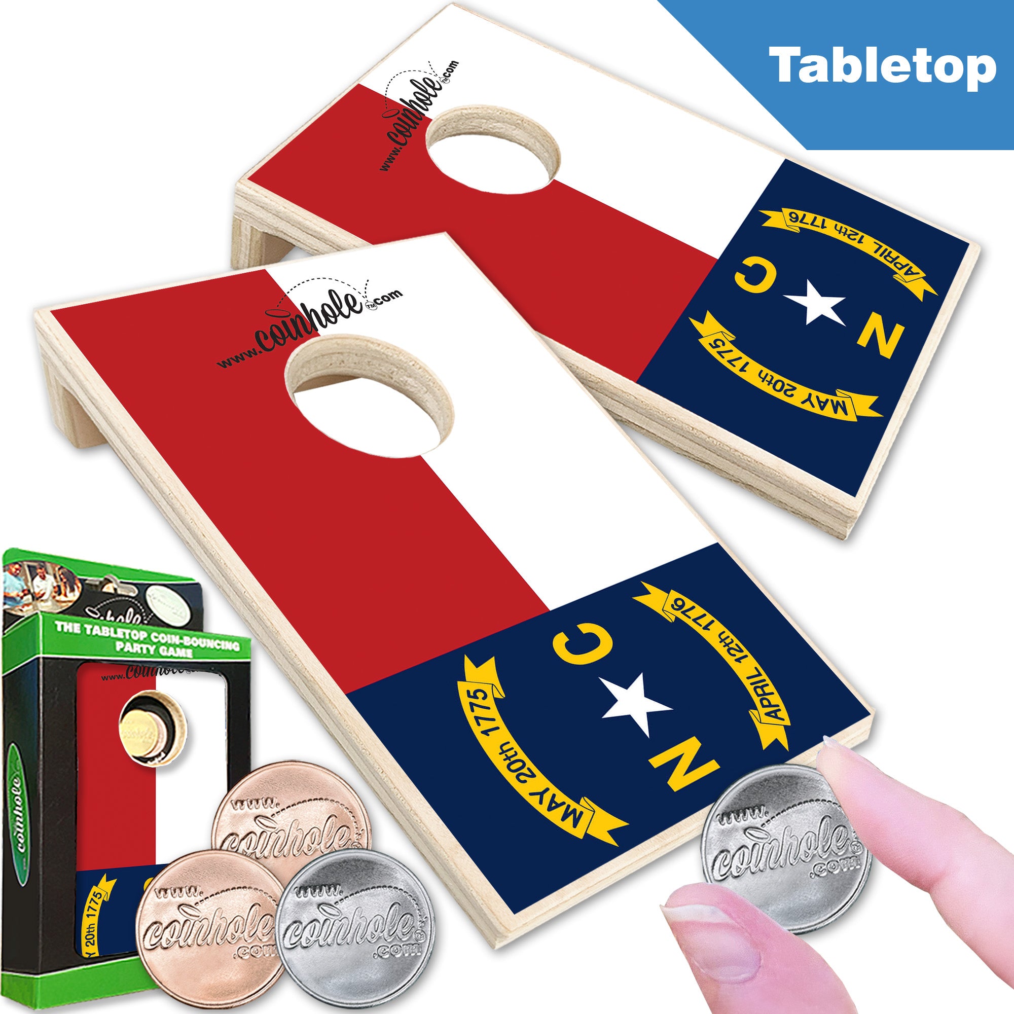 North Carolina State Flag Coinhole®