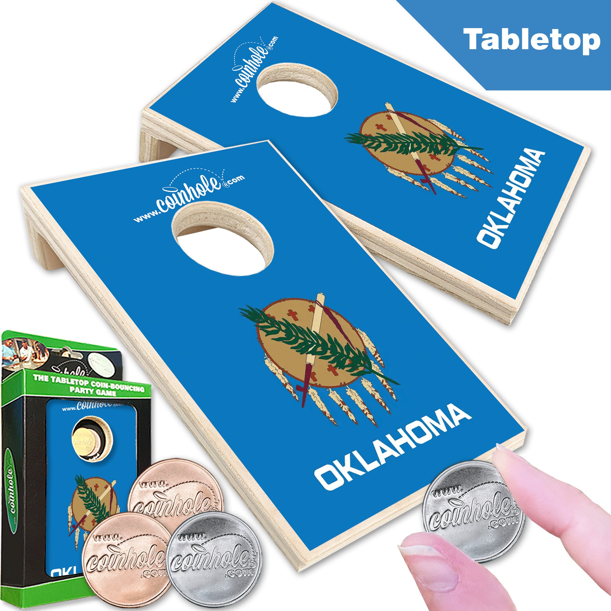Oklahoma State Flag Coinhole®