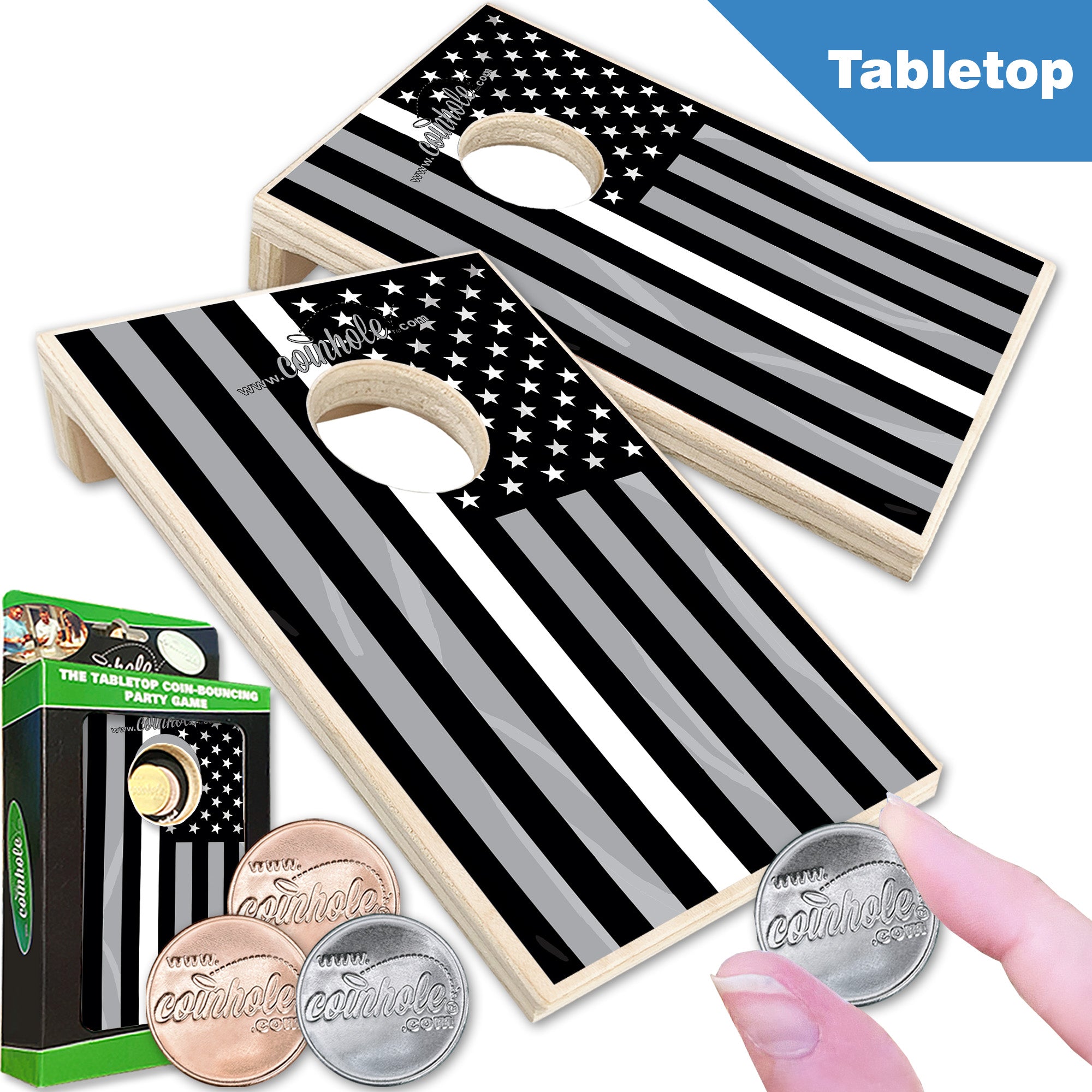 Thin White Line Flag Coinhole®