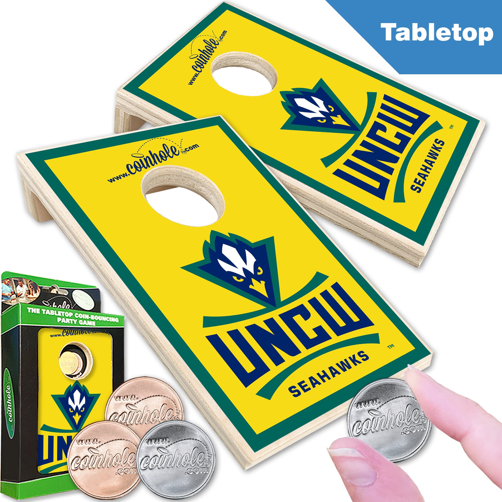 University of North Carolina Wilmington Yellow Coinhole®