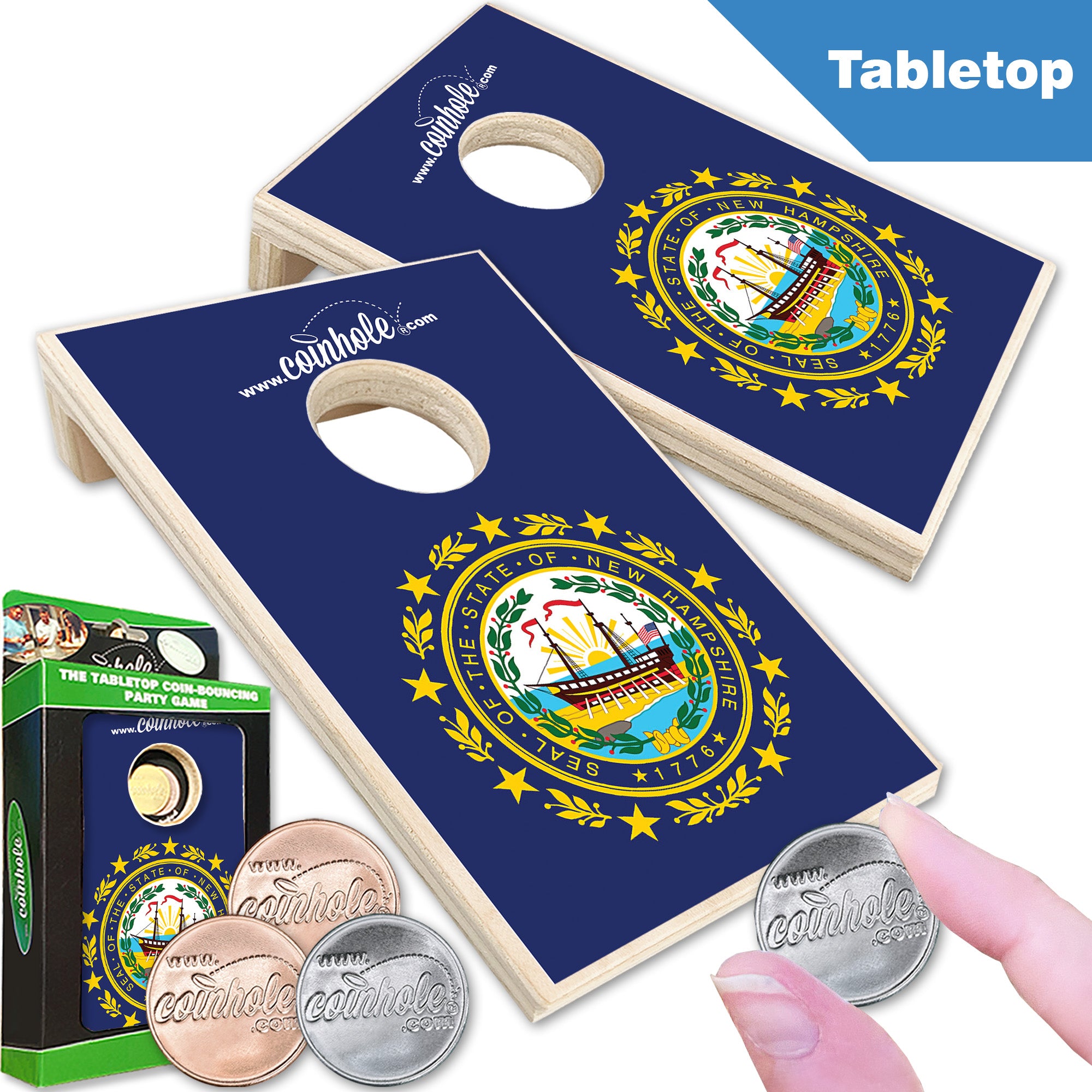New Hampshire State Flag Coinhole®