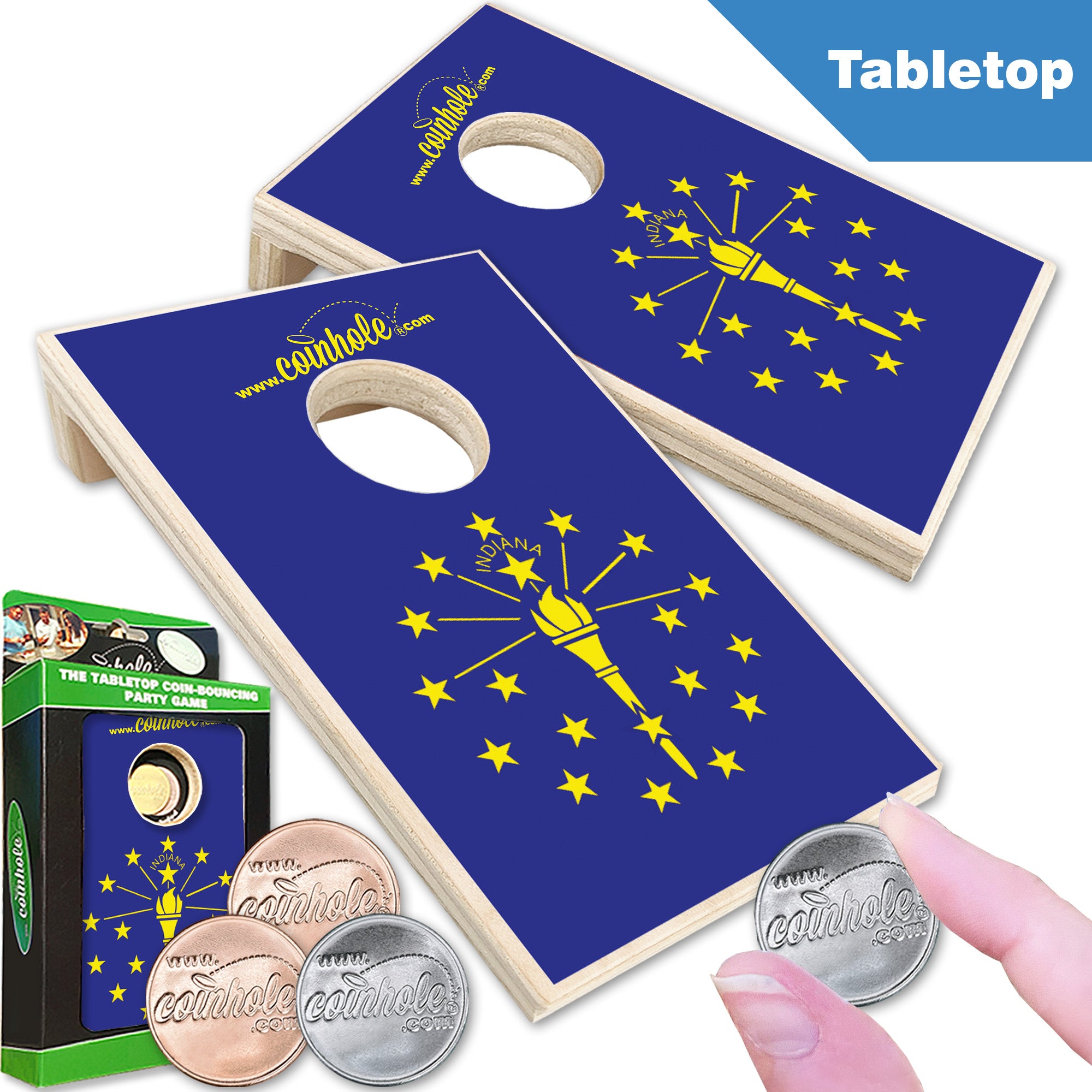 Indiana State Flag Coinhole®