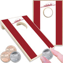 Crimson and White Stripe Coinhole®