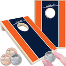 Dark Blue and Orange Stripe Coinhole®