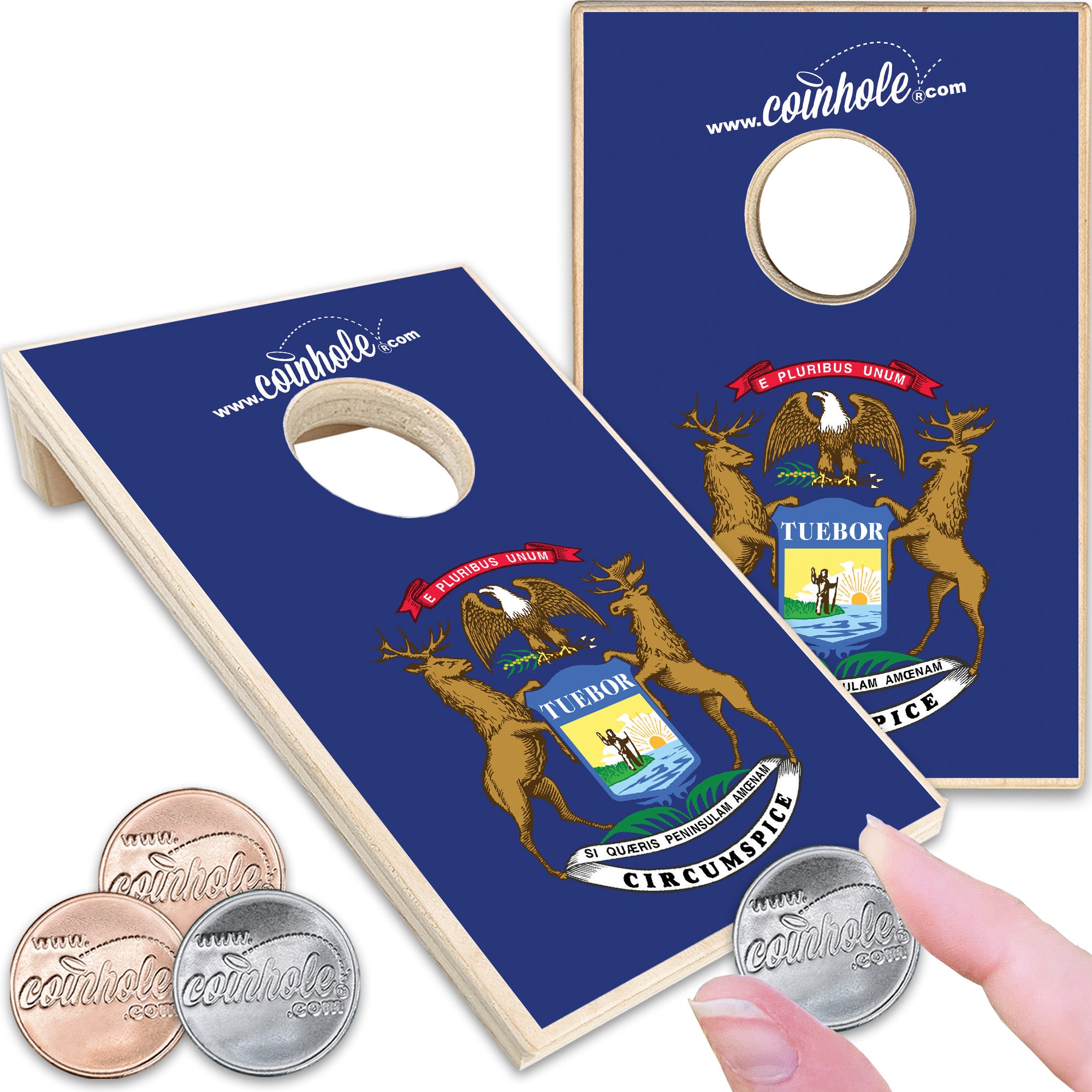 Michigan State Flag Coinhole®