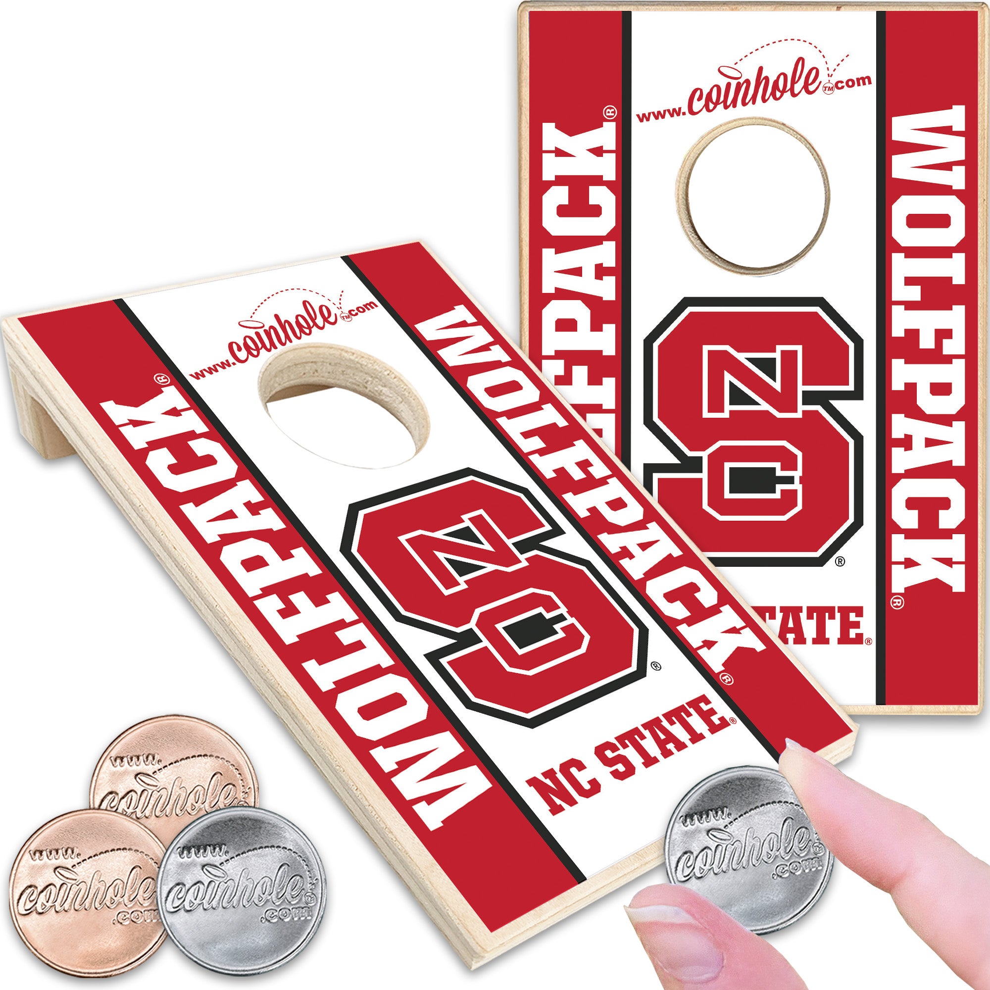 NC State S White Coinhole®