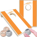 Orange and White Stripe Coinhole®