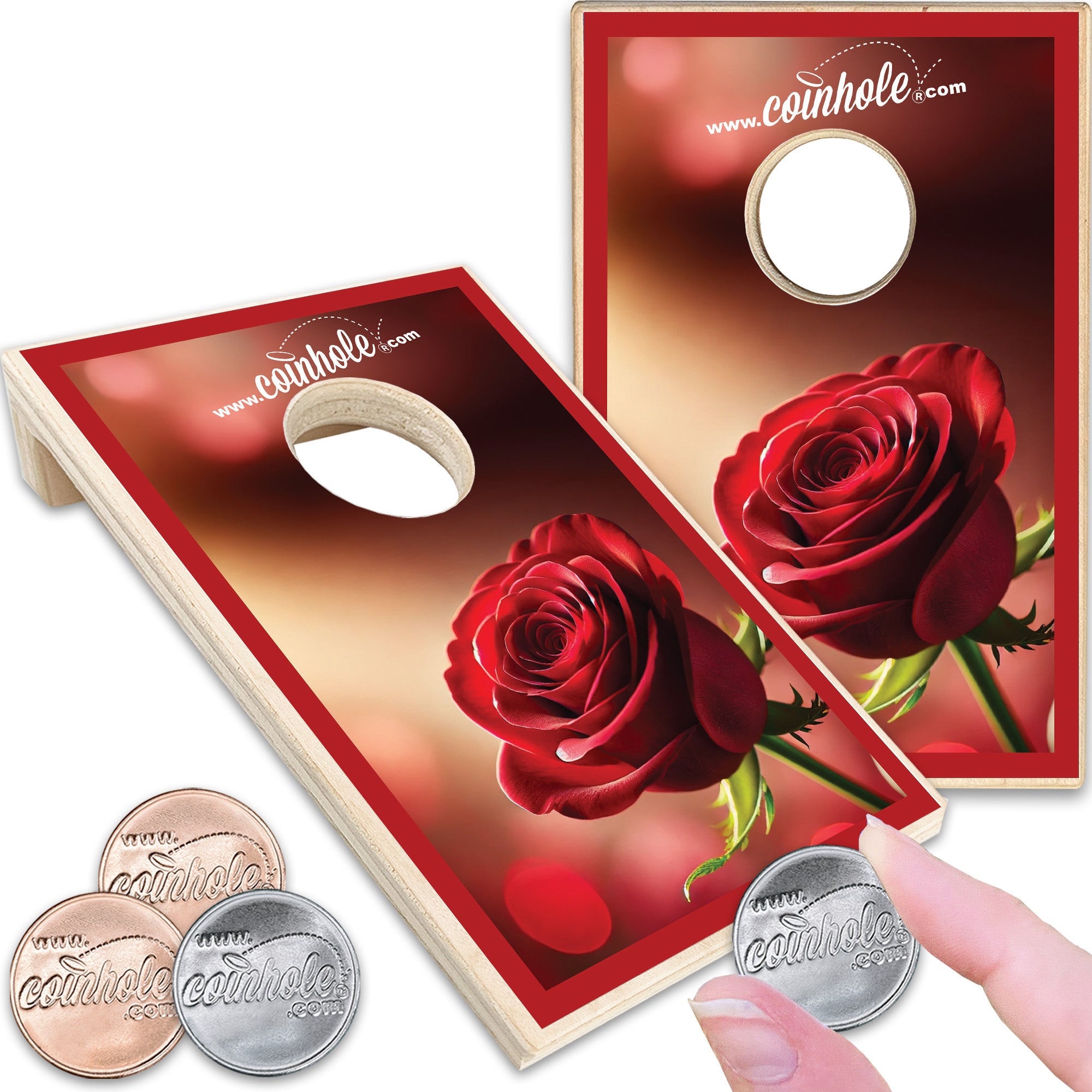Single Rose Coinhole®
