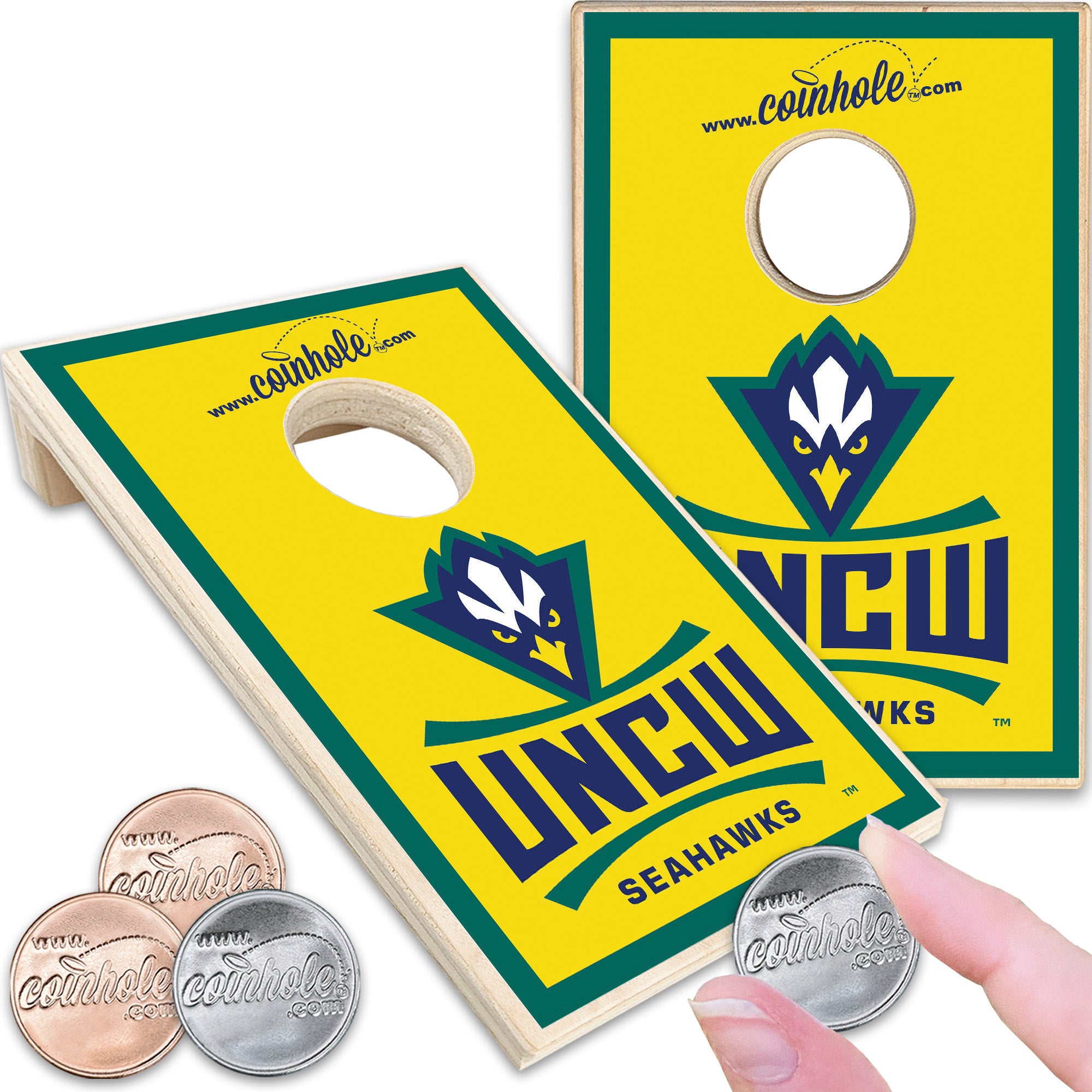 University of North Carolina Wilmington Yellow Coinhole®