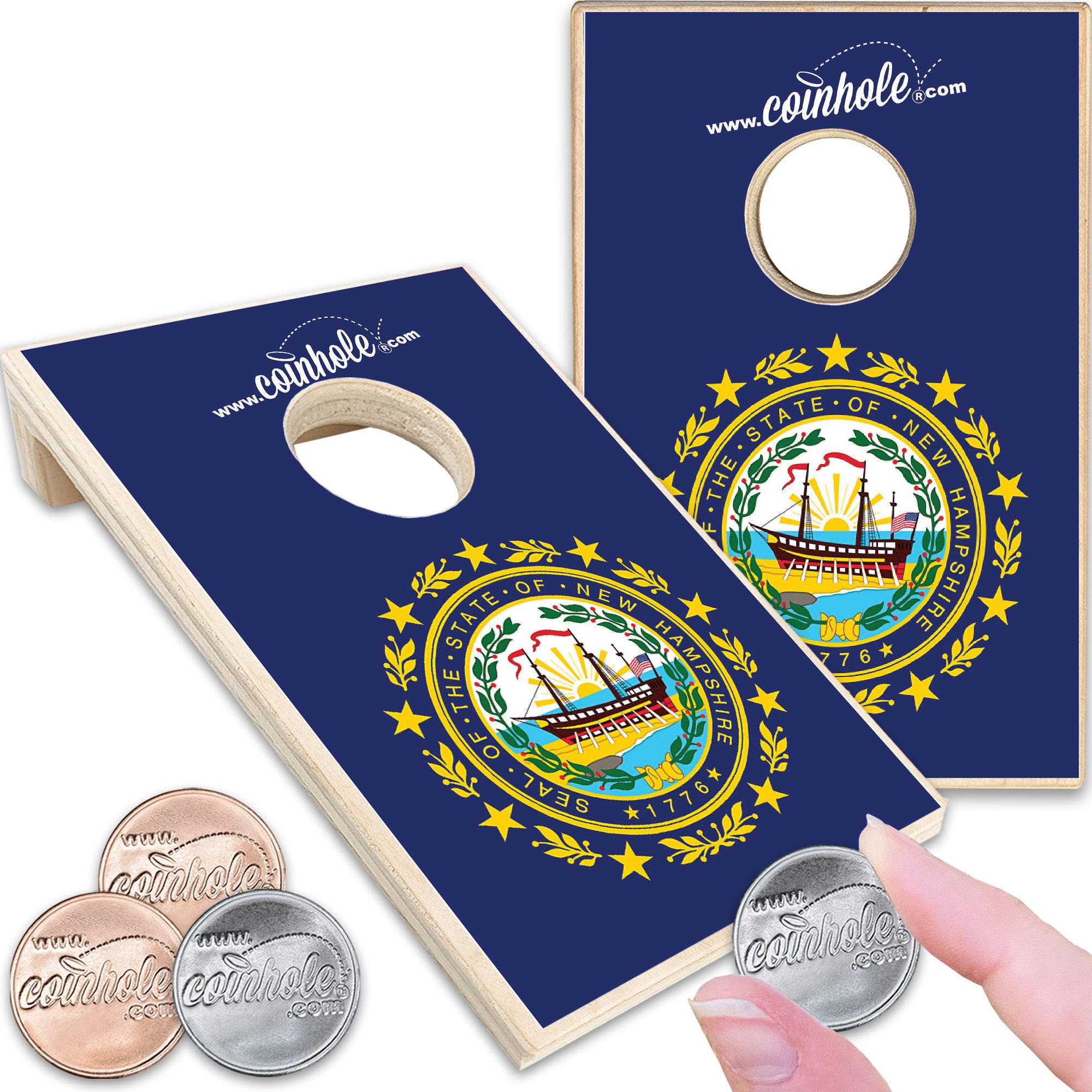 New Hampshire State Flag Coinhole®
