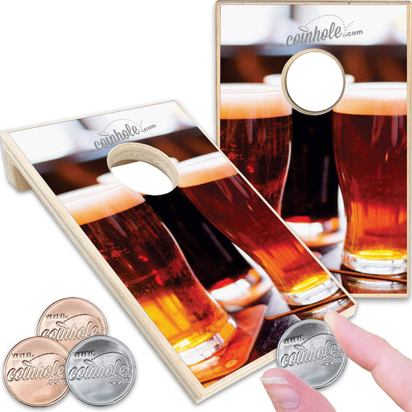 Beer Inspired Coinhole® Tabletop Game Set