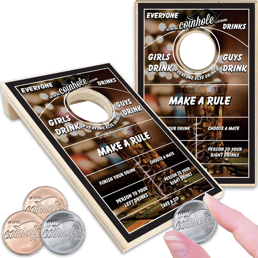 Drinking Game Coinhole® Tabletop Game Set