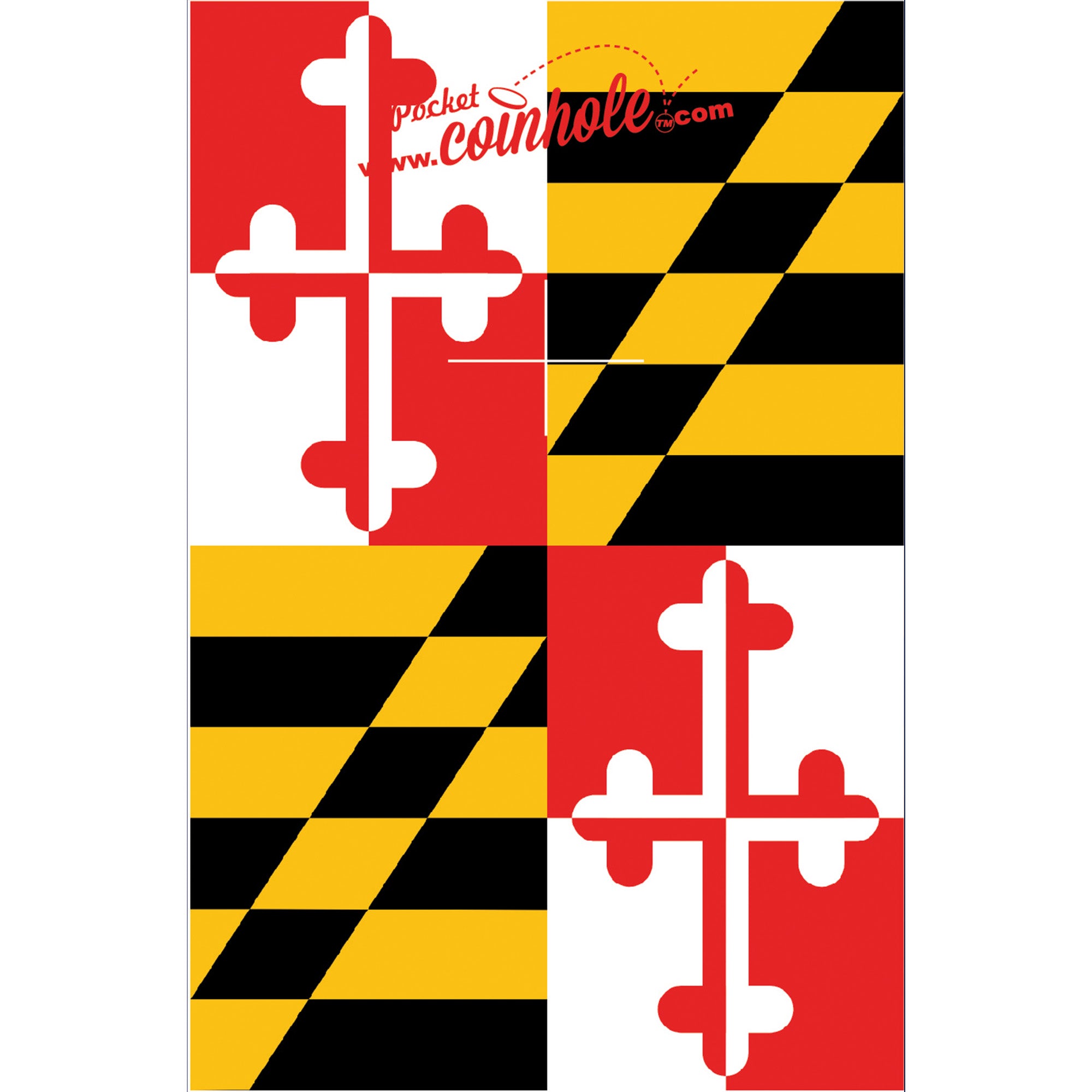 Maryland State Flag Coinhole®
